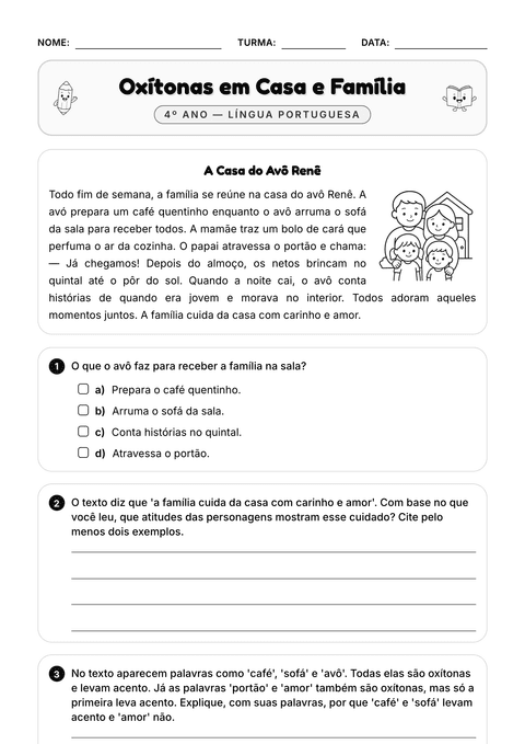 Prévia da atividade: Desafio: acentuar as oxítonas
