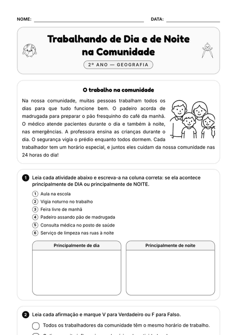 Prévia da atividade: As atividades das pessoas