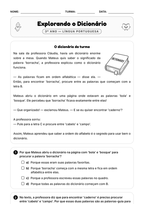 Prévia da atividade: Procurando no dicionário