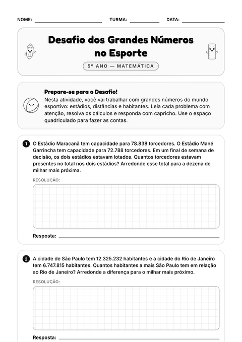 Prévia da atividade: Desafio: números de estádio