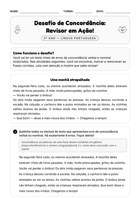 Prévia da atividade: Desafio: revisor oficial