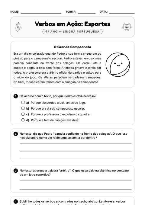 Prévia da atividade: Encontre o verbo