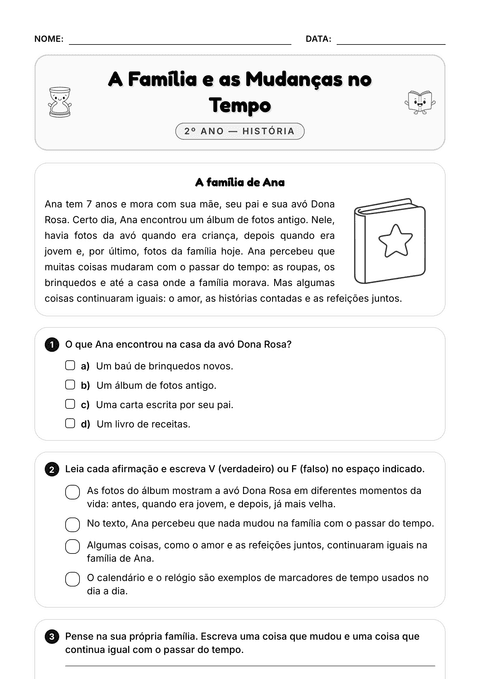 Prévia da atividade: Família e convivência