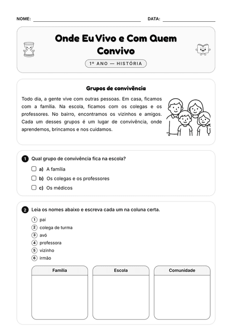 Prévia da atividade: Os grupos de que faço parte