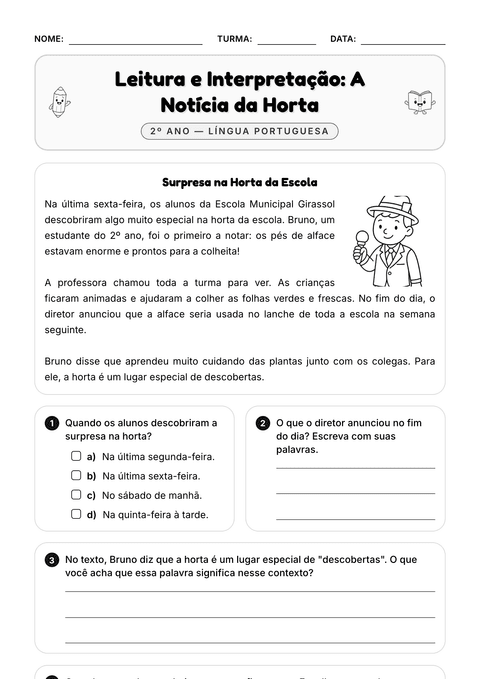 Prévia da atividade: Interpretar uma notícia