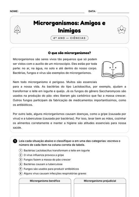 Prévia da atividade: Microrganismos e saúde