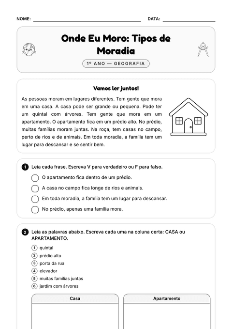 Prévia da atividade: Tipos de moradia