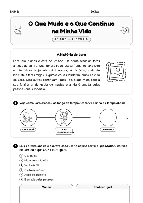Prévia da atividade: Mudanças no tempo