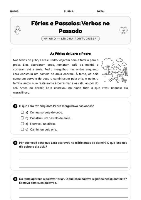Prévia da atividade: O passado: o que já aconteceu