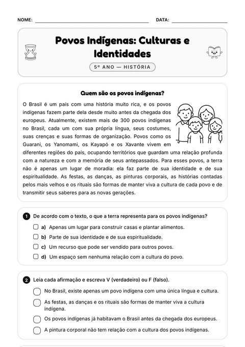 Prévia da atividade: Povos indígenas do Brasil