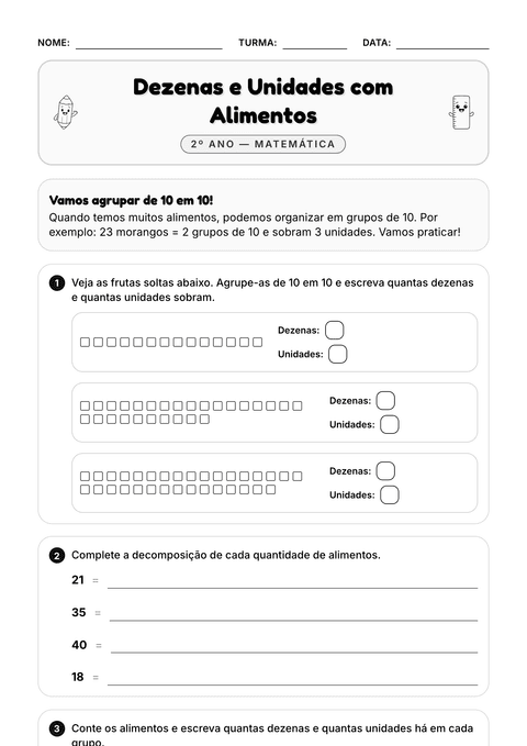 Prévia da atividade: Grupos de 10