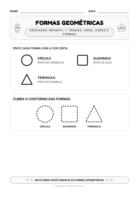 Prévia da atividade: Reconhecer as formas