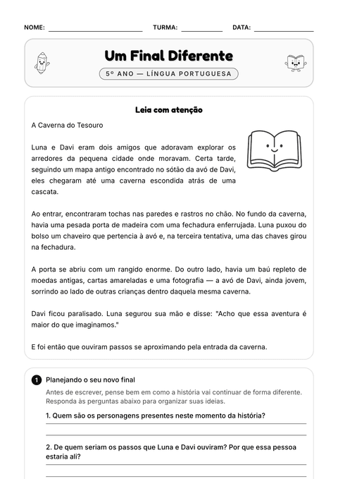 Prévia da atividade: E se o final fosse outro?