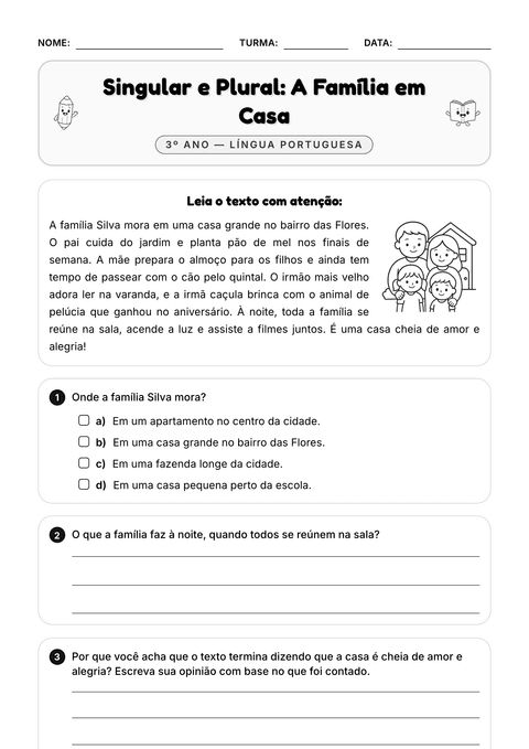 Prévia da atividade: Singular e plural